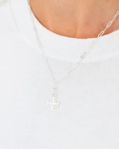 Jerusalem Cross Paperclip Necklace