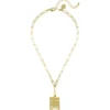 Jerusalem Cross Stamp Necklace