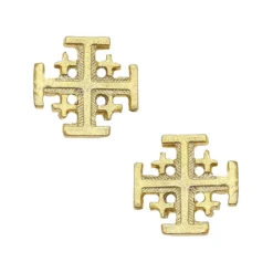 Jerusalem Cross Studs