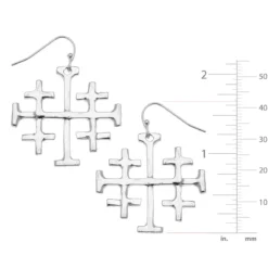 Large Jerusalem Cross Earrings
