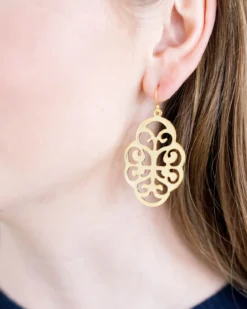 Leaf Cut Out Earrings