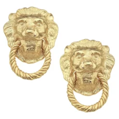 Lion Knocker Earrings