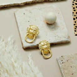 Lion Knocker Earrings