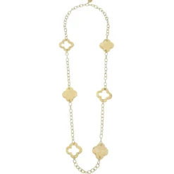 Long Clover Chain Necklace