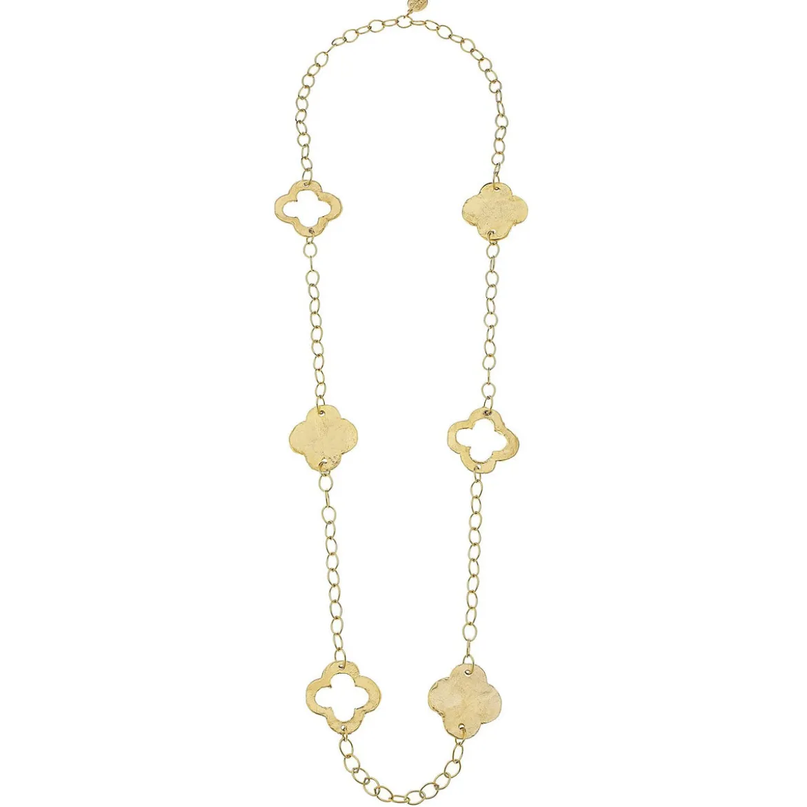 Long Clover Chain Necklace