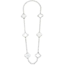 Long Clover Chain Necklace