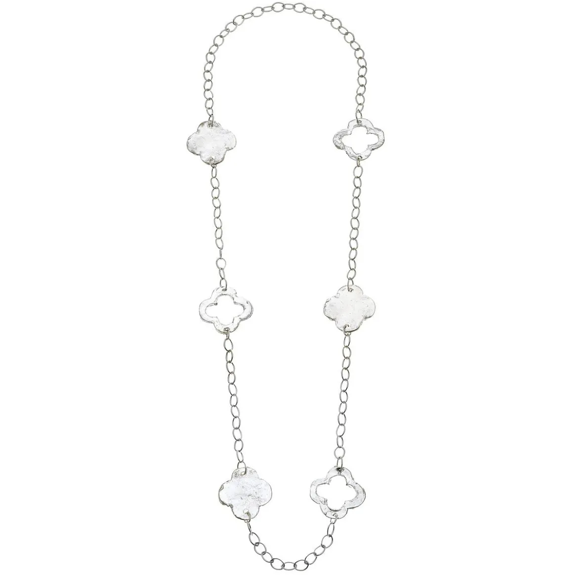 Long Clover Chain Necklace