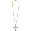 Long Coin Cross Necklace