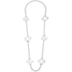 Long Cross Chain Necklace
