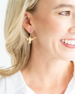 Longhorn Drop Earrings