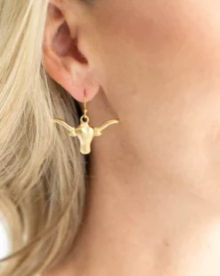 Longhorn Drop Earrings