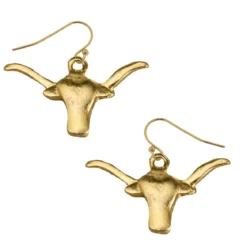 Longhorn Drop Earrings