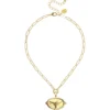 Longhorn Intaglio Paperclip Necklace