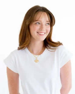 Longhorn Intaglio Paperclip Necklace