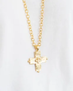 Long Jerusalem Cross Necklace