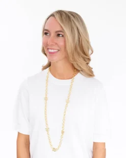 Long Linked Butterfly Chain Necklace