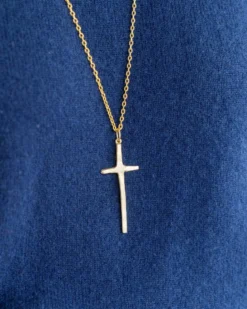 Long Tall Cross Necklace