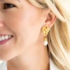Love Knot Pearl Drop Earrings