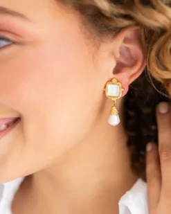 Madeline Pearl Drop Earrings