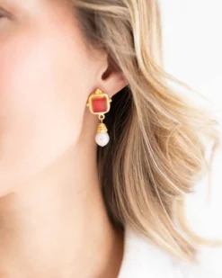Madeline Pearl Drop Earrings