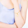 Magnolia Paperclip Bracelet