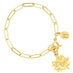 Magnolia Paperclip Bracelet