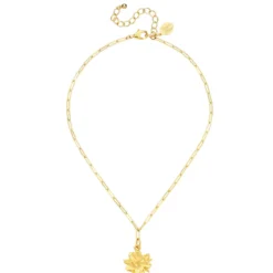 Magnolia Paperclip Necklace