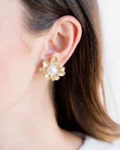 Marigold Pearl Studs