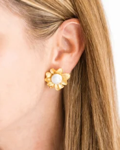 Marigold Pearl Studs
