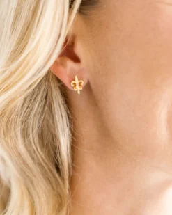 Mini Fleur de Lis Studs