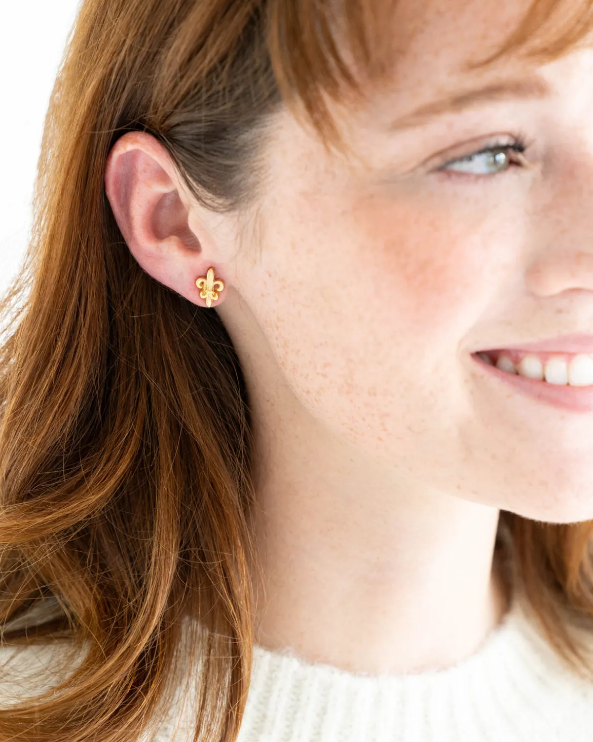 Mini Fleur de Lis Studs