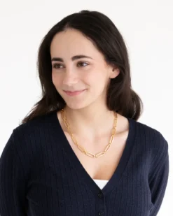 Mixed Link Paperclip Necklace