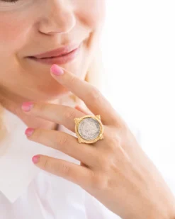Mixed Metal Coin Ring