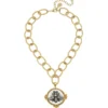 Mixed Metal Queen Bee Necklace