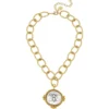 Mixed Metal Queen Bee Necklace