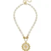 Mother of Pearl Jerusalem Cross Pearl Necklace
