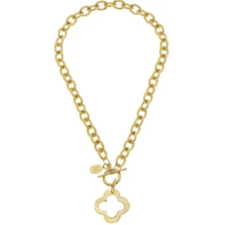 Open Clover Toggle Necklace