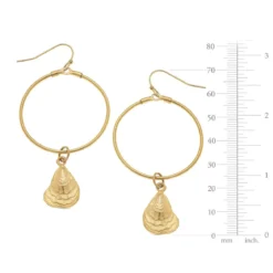 Oyster Drop Hoops