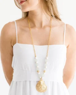 Oyster Sea Glass Necklace
