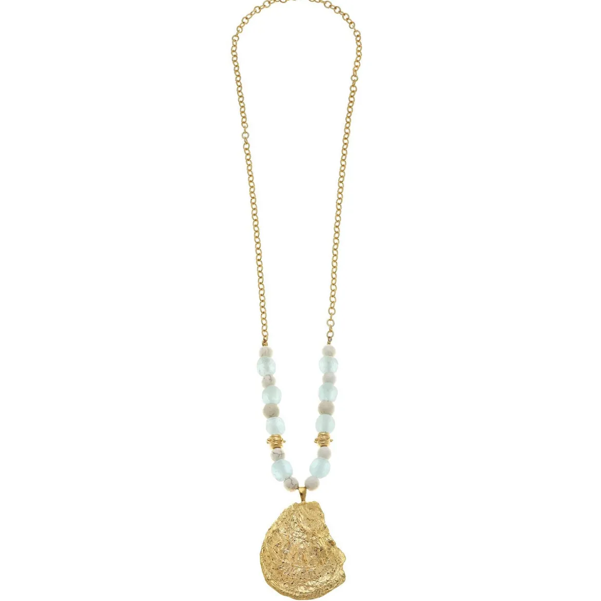 Oyster Sea Glass Necklace