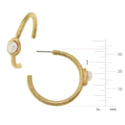 Pearl Accent Hoops
