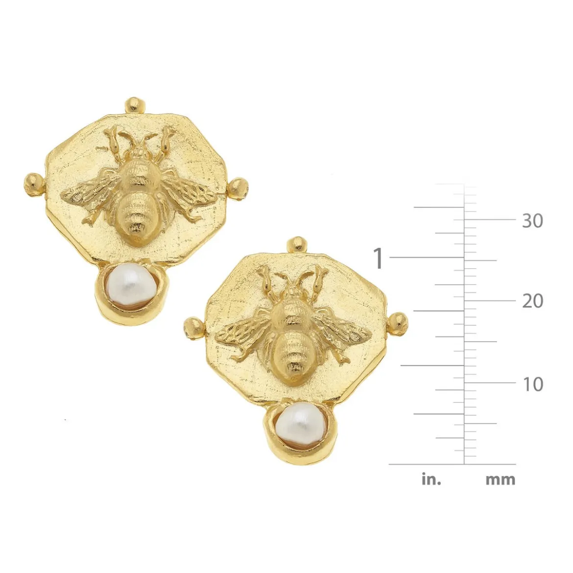 Pearl Bee Studs