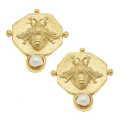 Pearl Bee Studs