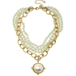 Pearl Cab Multi-Strand Pearl Necklace