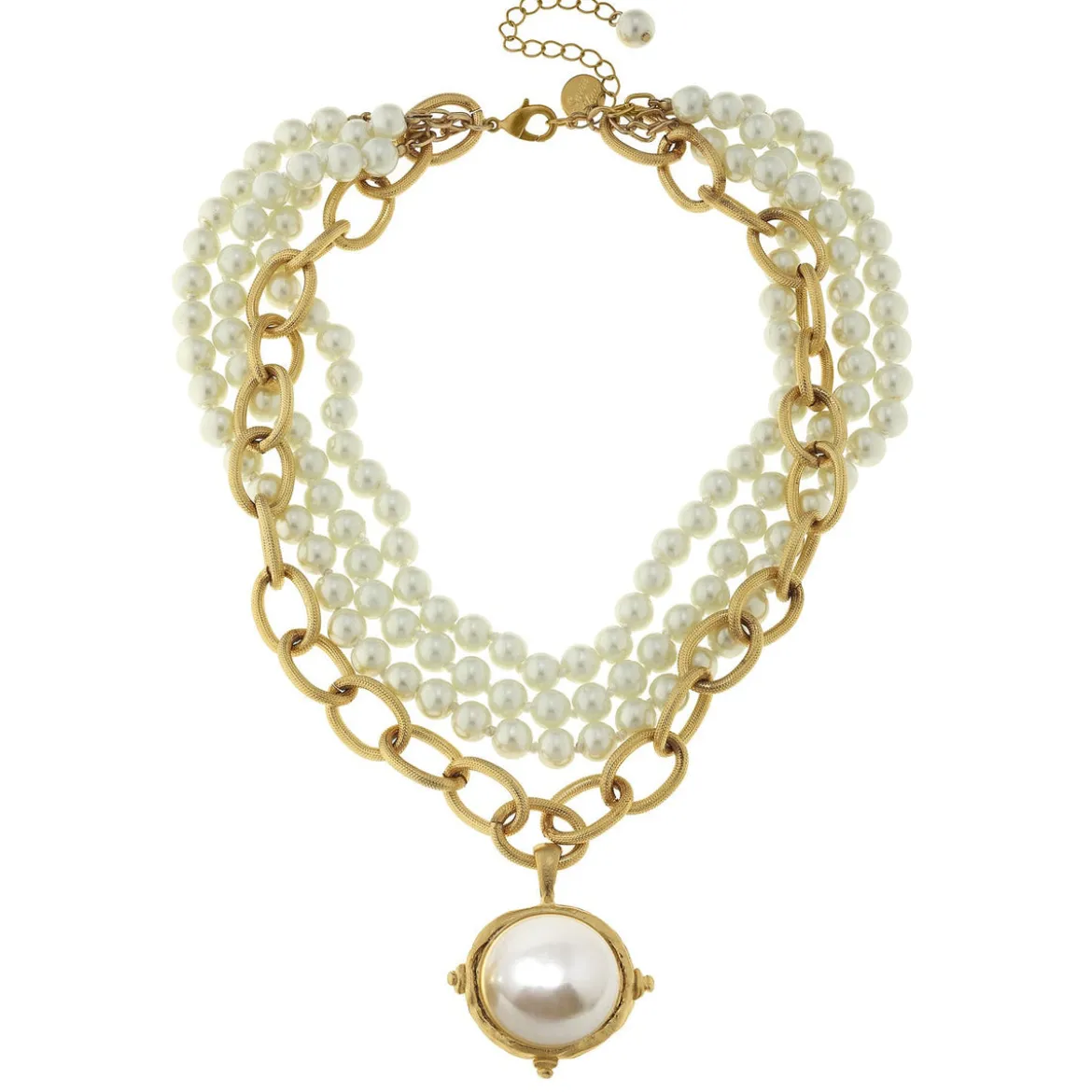 Pearl Cab Multi-Strand Pearl Necklace