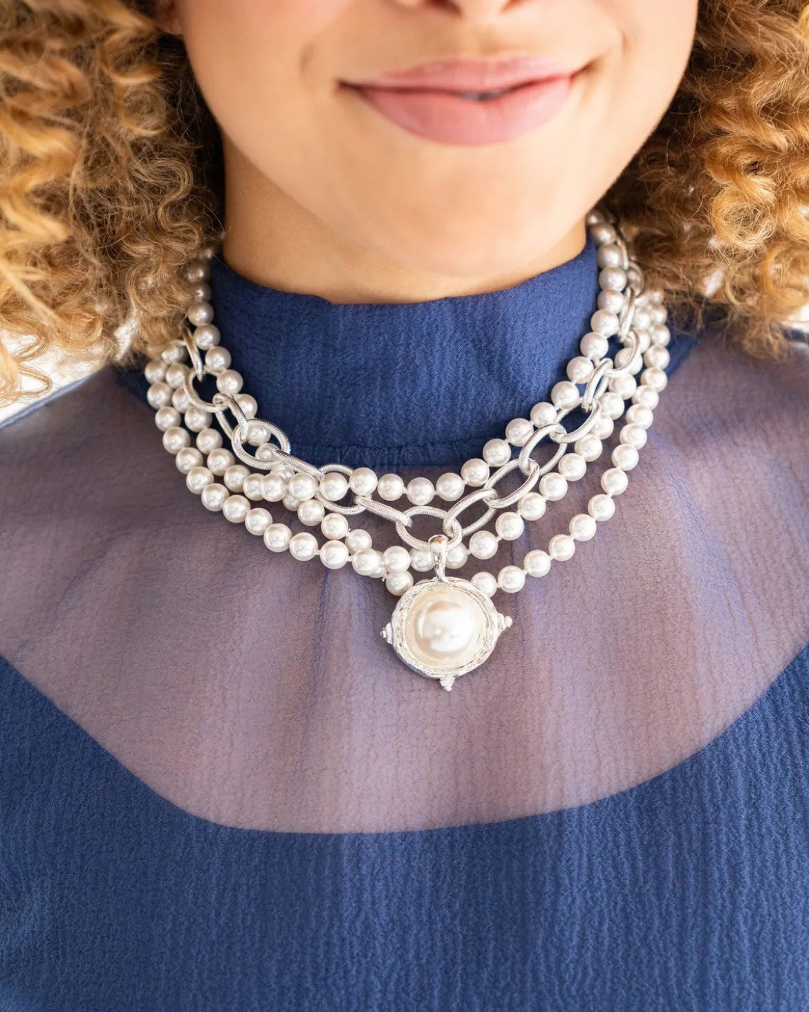 Pearl Cab Multi-Strand Pearl Necklace
