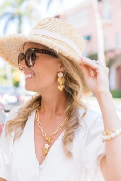 Pearl Cluster + Heart Toggle Necklace
