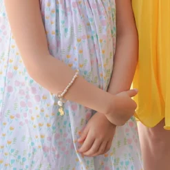 Pearl Cross Stretch Bracelet