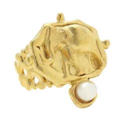 Pearl Elephant Ring