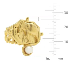 Pearl Elephant Ring